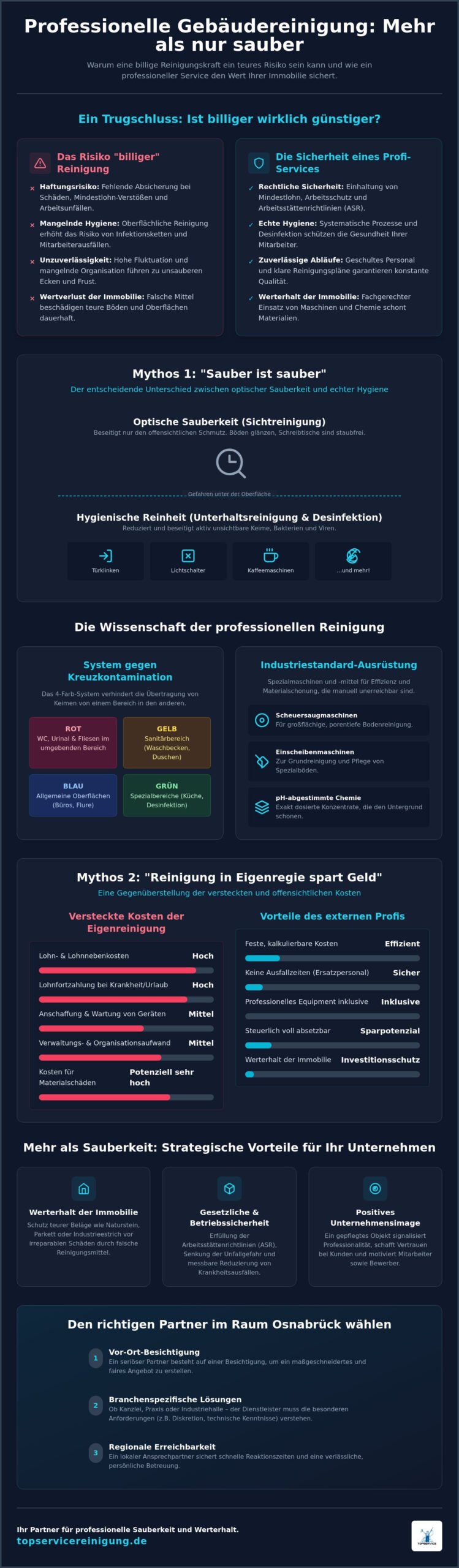 Reinigungsservice für Gewerbeobjekte: 5 Mythen im Check