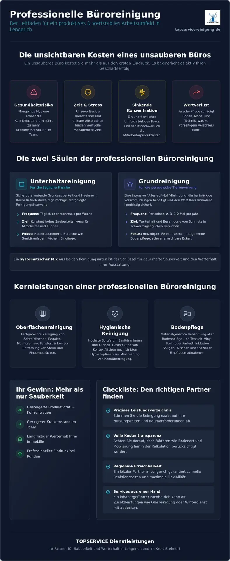 Professionelle Büroreinigung Lengerich: Sauberkeit für Ihren Erfolg 2026