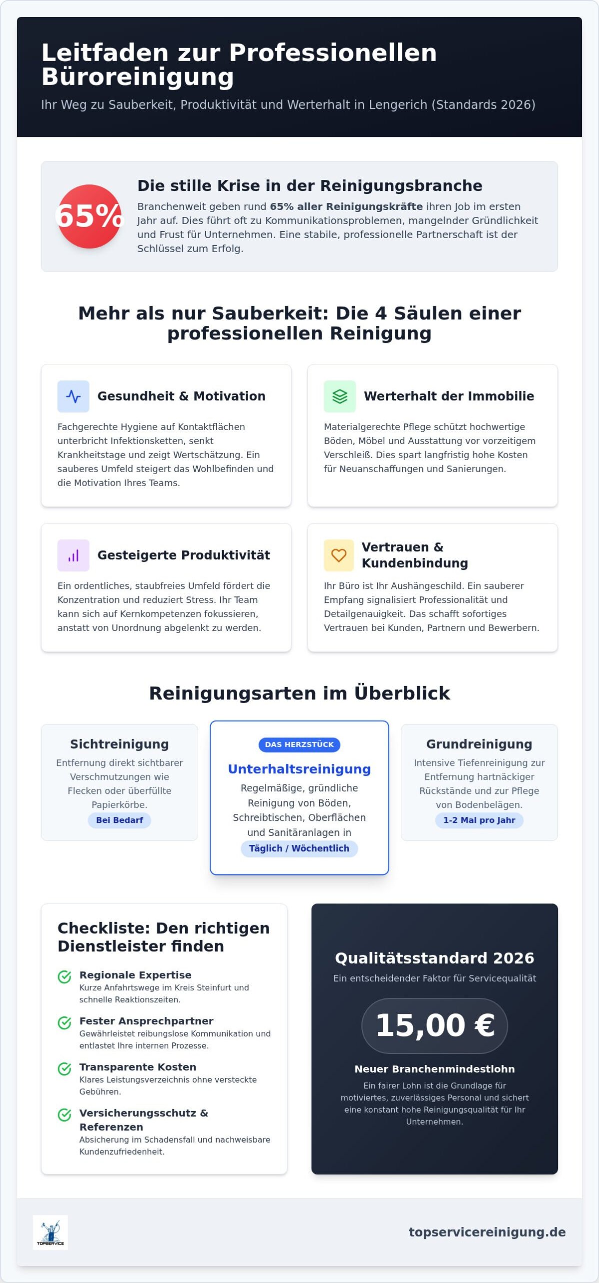 Professionelle Büroreinigung Lengerich: Ihr Leitfaden für Sauberkeit & Werterhalt 2026