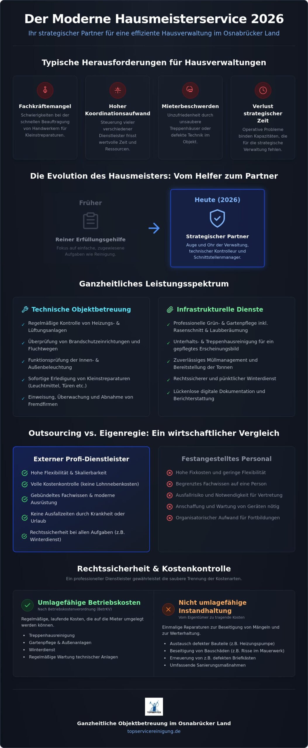 Hausmeisterservice für Hausverwaltungen: Werterhalt & Entlastung 2026