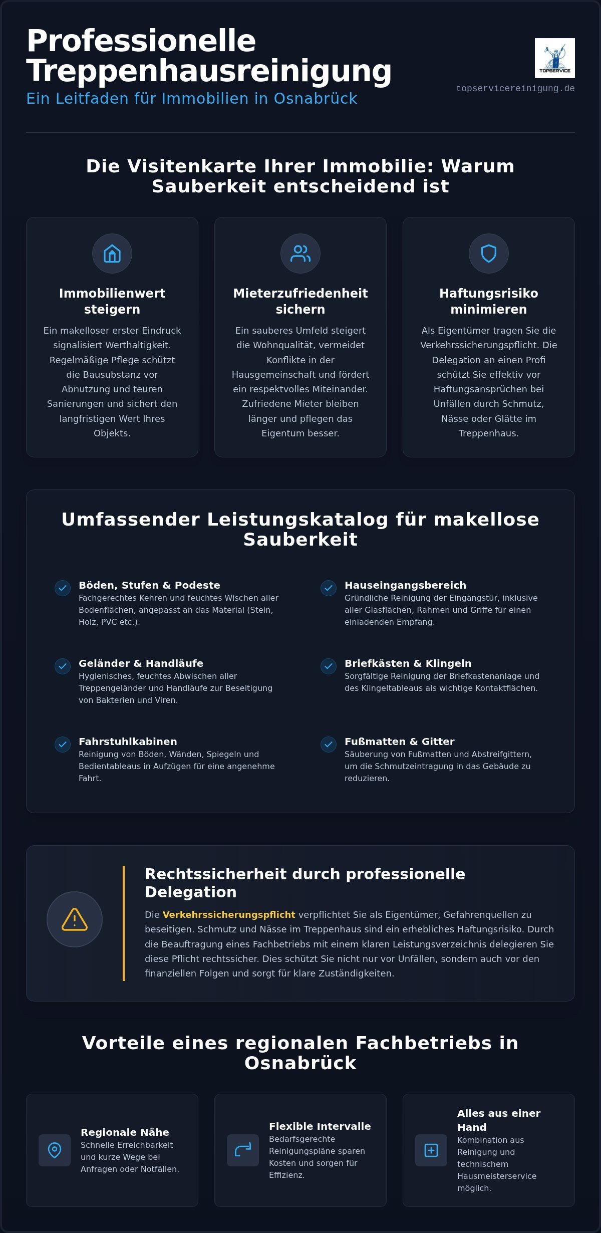 Treppenhausreinigung Osnabrück: Sauberkeit & Werterhalt für Ihre Immobilie 2026